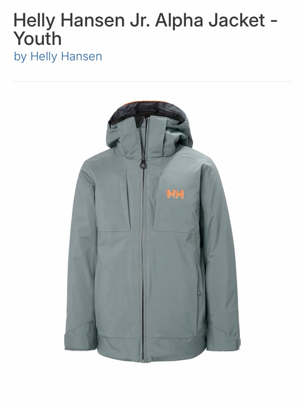 Helly Hansen JR Alpine jacket and Ski Pants with Orange Suspenders